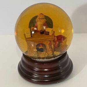 Christmas Snow Globe with Santa’s Workshop